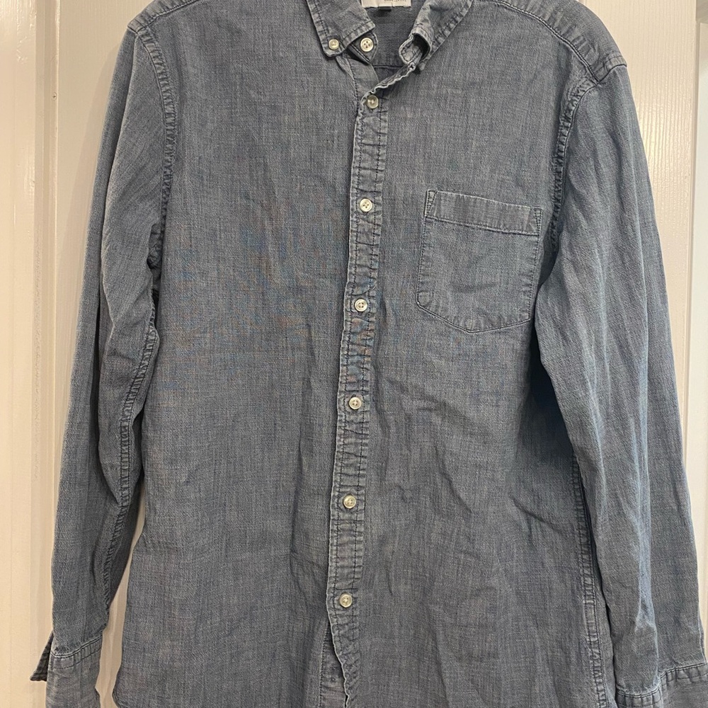 Sonoma Men's Casual Blue Button Down Shirt